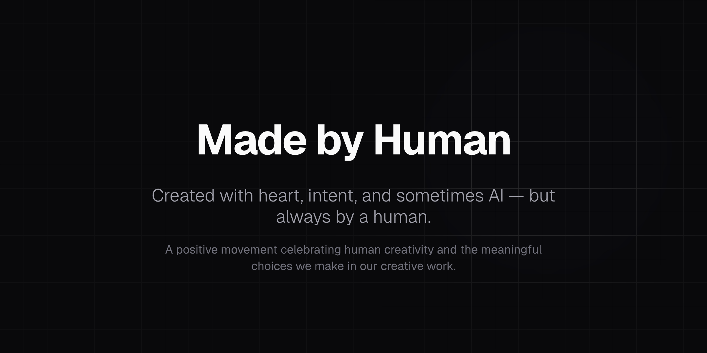 Thumbnail for Made by Human